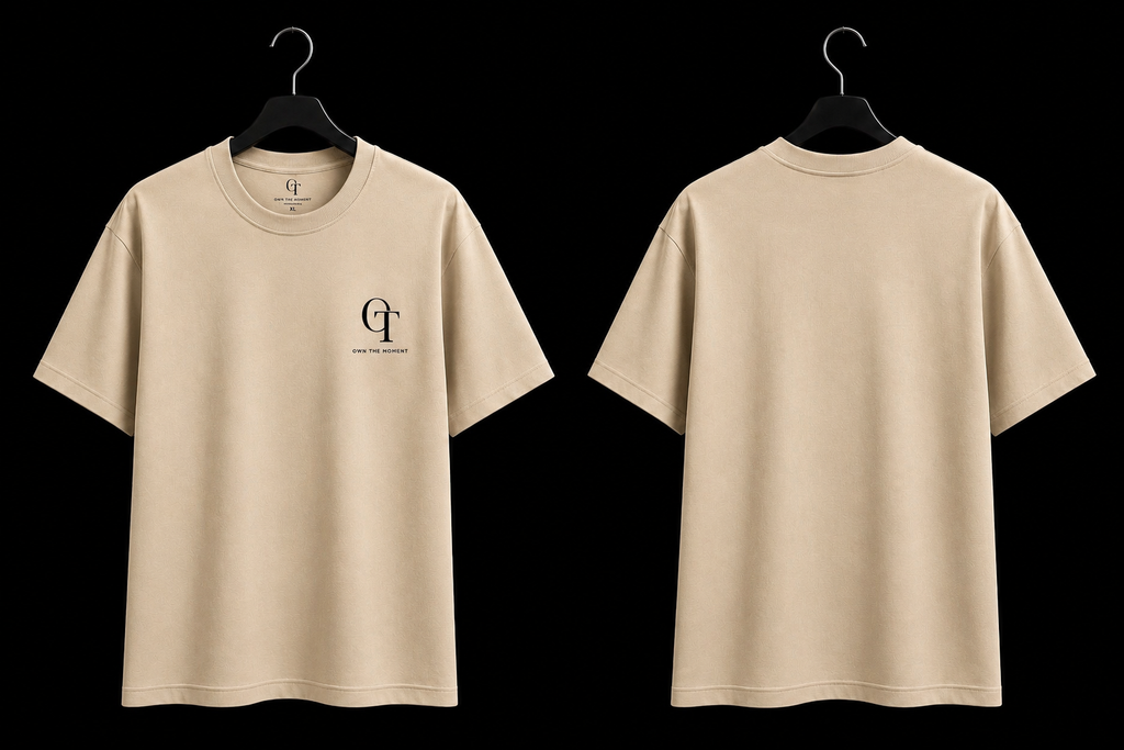 OT Premium Oversized T-Shirt - Beige