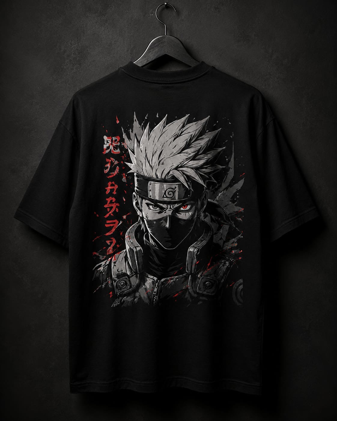 OT Kakashi  Oversized Anime T-Shirt
