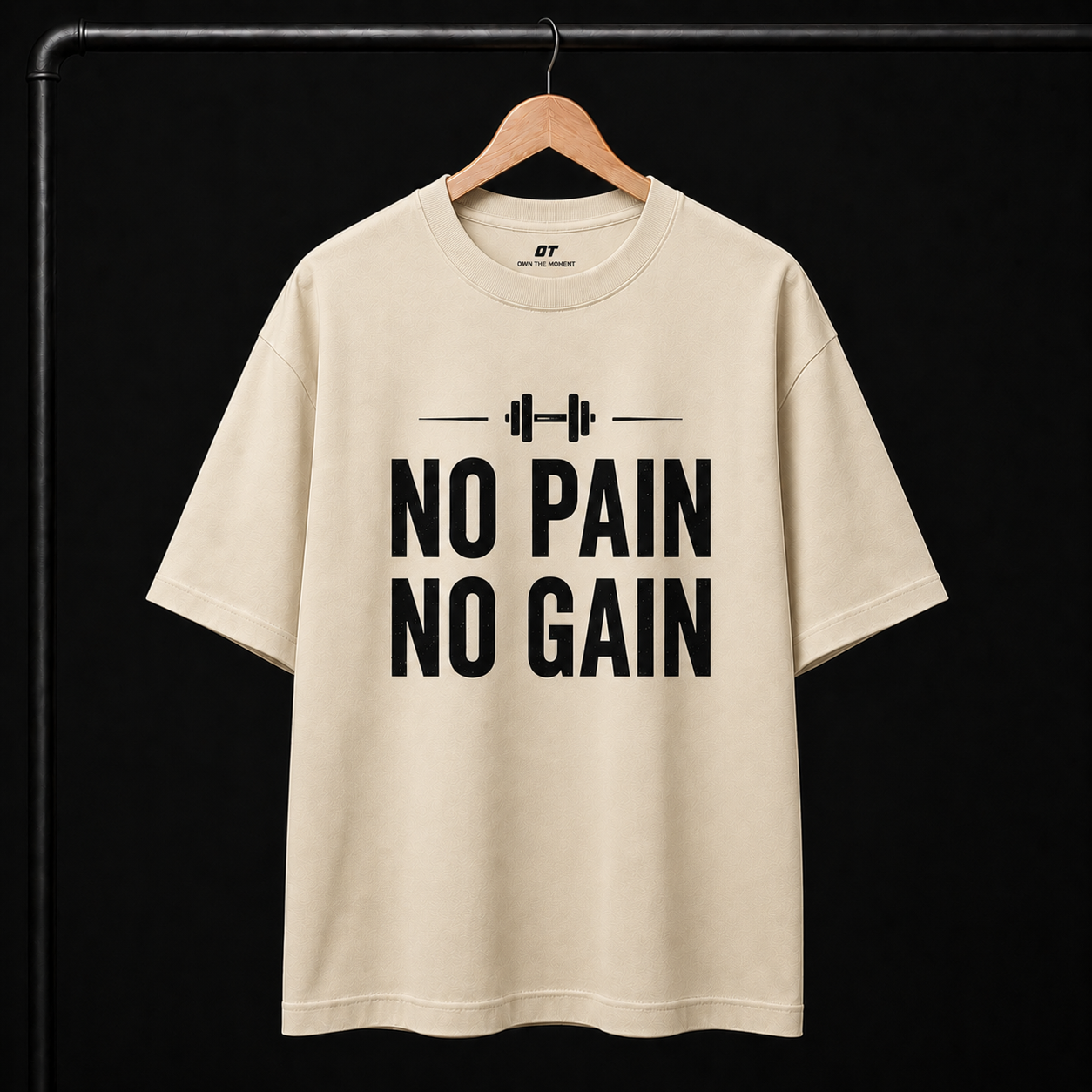 OT Gym Oversized T-Shirt – No Pain No Gain