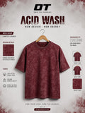 OT Premium Acid Wash T-Shirt-Maroon