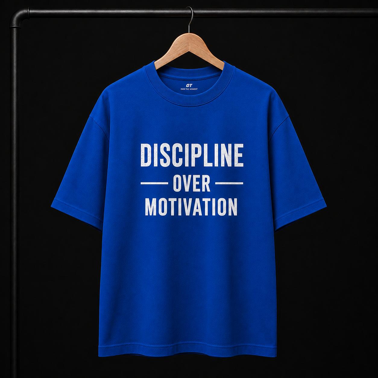 OT Gym Oversized T-Shirt – Discipline Over Motivation