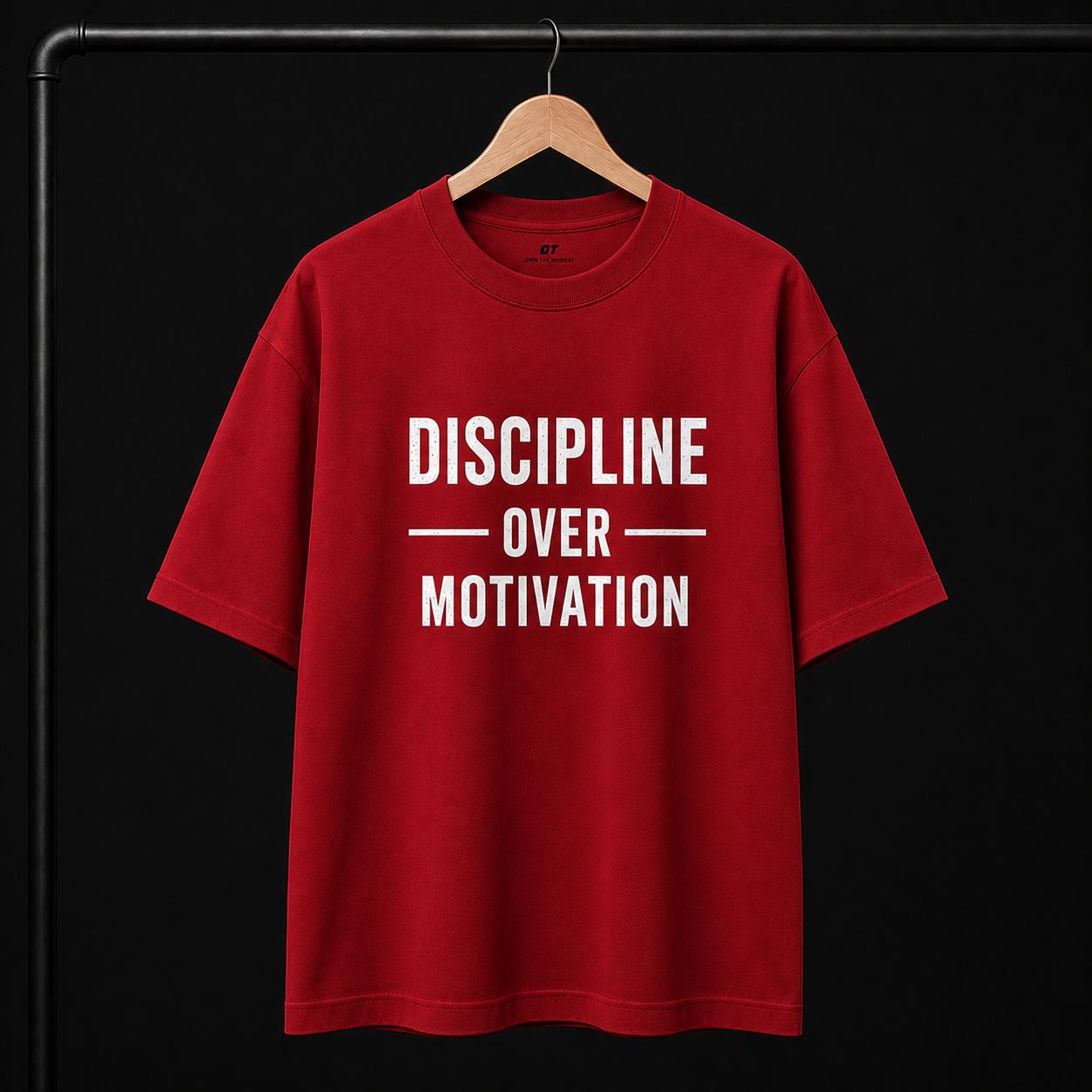 OT Gym Oversized T-Shirt – Discipline Over Motivation